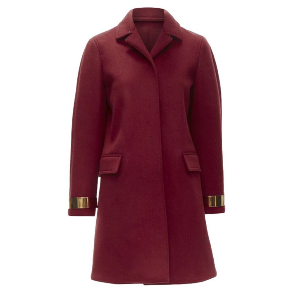 Burberry Prorsum cashmere blend metal bar coat